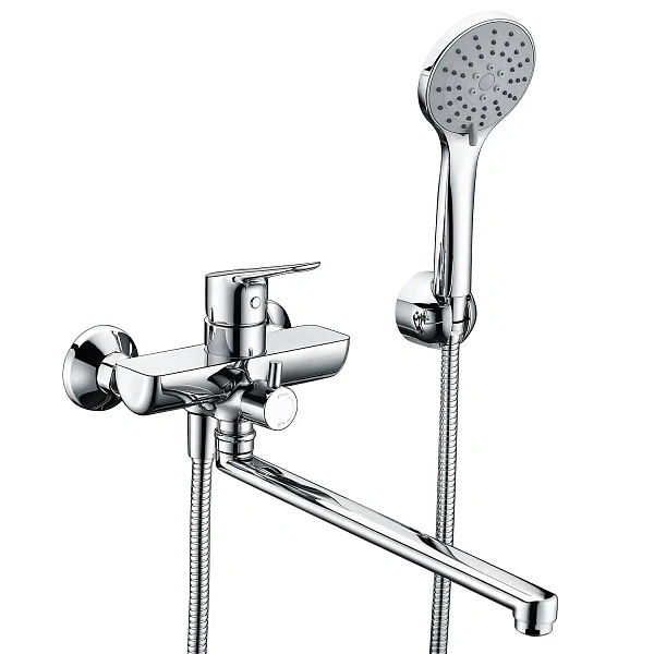 Смеситель для ванны с длинным изливом WasserKRAFT Lippe 4502L с душем