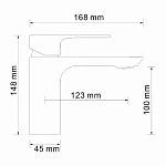 Смеситель для раковины WasserKRAFT Dinkel 5803