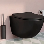Унитаз подвесной VITRA Sento 7748B083-0101, безободковый, матовый черный