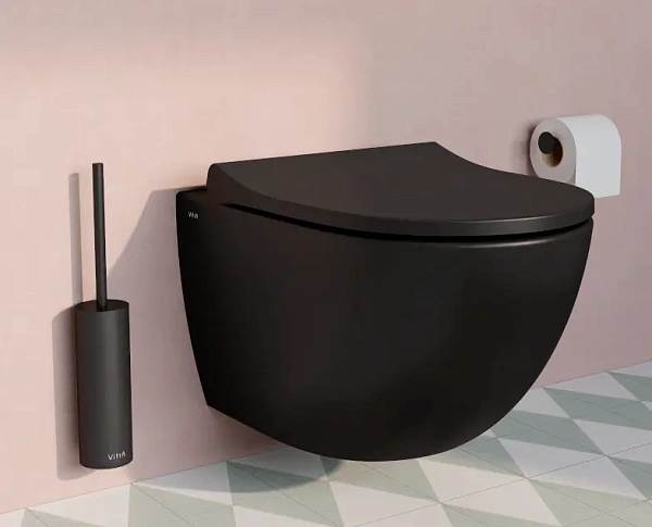 Унитаз подвесной VITRA Sento 7748B083-0101, безободковый, матовый черный