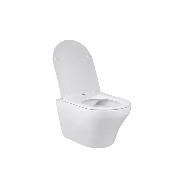 Унитаз подвесной Vincea Edge-M VT1-37 безободковый, цвет белый, ультратонкое soft-close сиденье