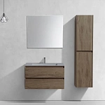 Тумба под раковину Vincea Luka 800 подвесная, 2 выкатных ящика soft-close, R.Oak
