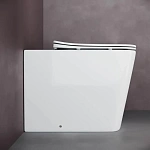 Приставной унитаз Ceramica Nova Cubic CN1809 безободковый