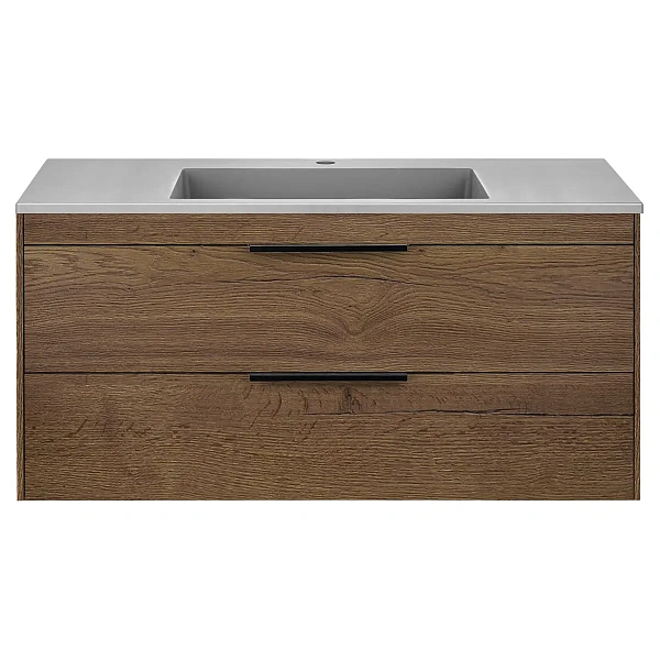 Тумба под раковину Vincea Chiara 2D 1000 подвесная, 2 выкатных ящика soft-close, T.Oak