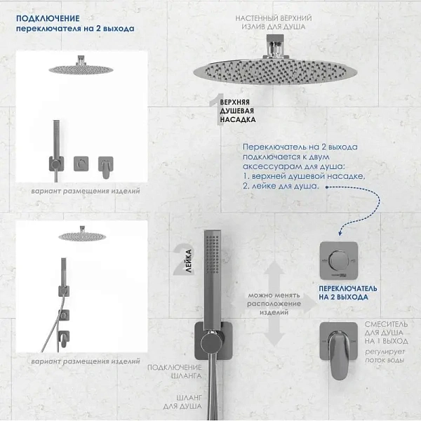 Дивертор WasserKRAFT Saale A266