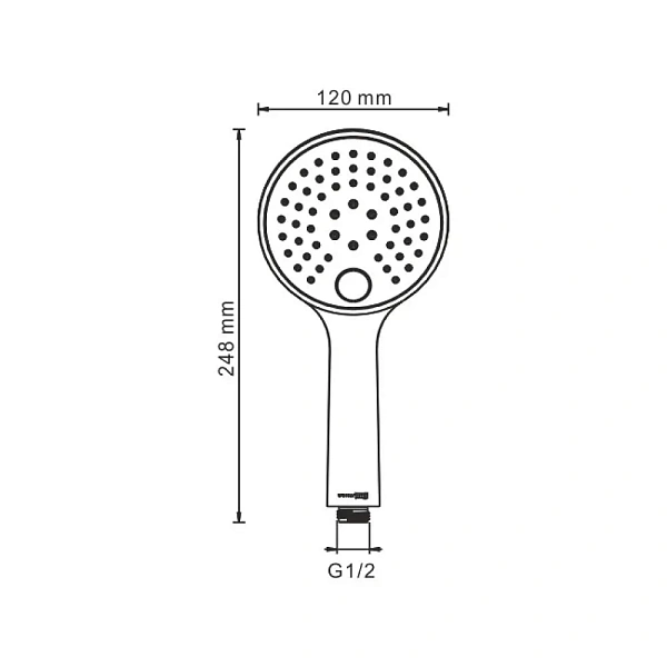 Душевая лейка WasserKRAFT Sauer A207