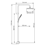 Душевая система WasserKRAFT A017