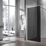 Душевая перегородка Vincea Walk-In VSW-1H100CGGM, 1000*2000, вороненая сталь, стекло тонированное