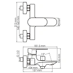 Смеситель для ванны WasserKRAFT Mindel 8501 с душем