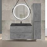 Тумба под раковину Vincea Vico 800 подвесная, 2 выкатных ящика soft close, Beton