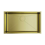 Omoikiri Taki 74-U/IF-LG нерж.сталь/светлое золото