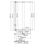 Стеклянная шторка для ванны WasserKRAFT Main 80х140 см 41S02-80 WasserSchutz