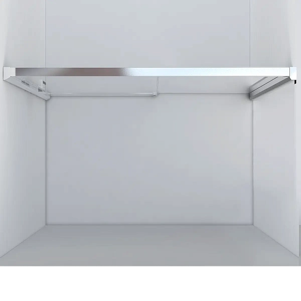 Душевая дверь Vincea Lugano VDS-1L150CLB-1, 1500, черный, стекло прозрачное