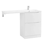 Тумба под раковину напольная BelBagno LAVANDERIA-580/1200-2C-PIA-BL Bianco Lucido, 120 см