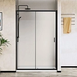 Душевая дверь Vincea City VDS-5CT110CLB, 1100, черный, стекло прозрачное