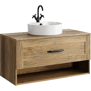 Тумба под раковину подвесная Aqwella Craft CRF0110DB, 100 см, дуб балтийский