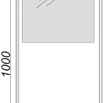 Зеркало Aqwella UM UM0205 с подсветкой, 50 см