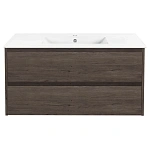 Тумба под раковину Vincea Gio 100 подвесная, 2 выкатных ящика soft-close, R.Oak