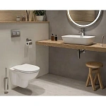 Инсталляция с унитазом VITRA S10 9842B003-7206 кнопка хром