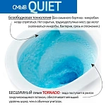 Инсталляция Grohe Rapid SL, кнопка черная матовая с безободковым, подвесным унитазом Santerika SAN.UNT.01 с технологией смыва "Торнадо" с сиденьем микролифт