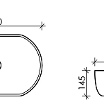 Накладная раковина Ceramica Nova Element CN5023, 54 см