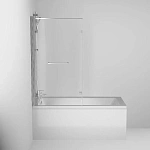 Стеклянная шторка для ванны Damixa Skyline 80х140 см, DX35WBS-D7W1-150MT