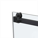 Душевой уголок Vincea Como Soft VSR-1CS1011CLB, 1100*1000, черный, стекло прозрачное