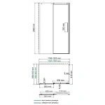 Душевой уголок WasserKRAFT Dinkel 120х90 см 58R07