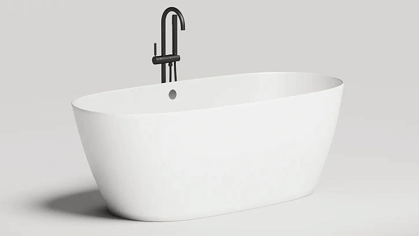 Ванна из искусственного камня Salini Sofia Light S-Sense 165х75, белая глянцевая, 103711G
