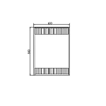 Зеркало Comforty Марсель 60 см, 00-00001278CF, с Led подсветкой и бесконтактным сенсором