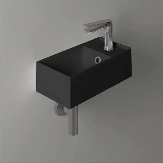Подвесная раковина Simas Agile AG20 nero matt*1 40 см, черная матовая