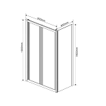 Душевой уголок Vincea Garda VSR-1G9080CH, 800*900, хром, стекло шиншилла