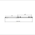 Душевая дверь Vincea Como-N VDS-4CN130CLB, 1300, черный, стекло прозрачное