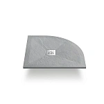 Поддон для душа из искусственного камня Vincea VST-4SQ9090G, 900*900*25, серый