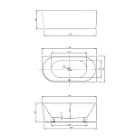 Акриловая ванна 170x80 Vincea VBT-402-1700R, белая