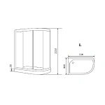 Душевая кабина Timo Eco TE-0702 L