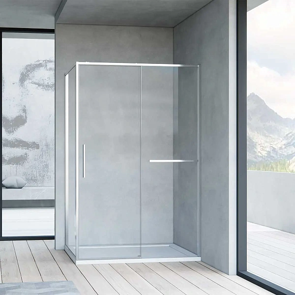 Душевой уголок Vincea Slim Soft VSR-1SS1015CL, 1500*1000, хром, стекло прозрачное