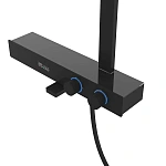 Душевая стойка Vincea Inspire VSFS-3I13TMB термостатическая с изливом, черный