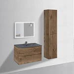 Тумба под керамическую раковину Mia 800 подвесная, 2 выкатных ящика soft close, V.Oak