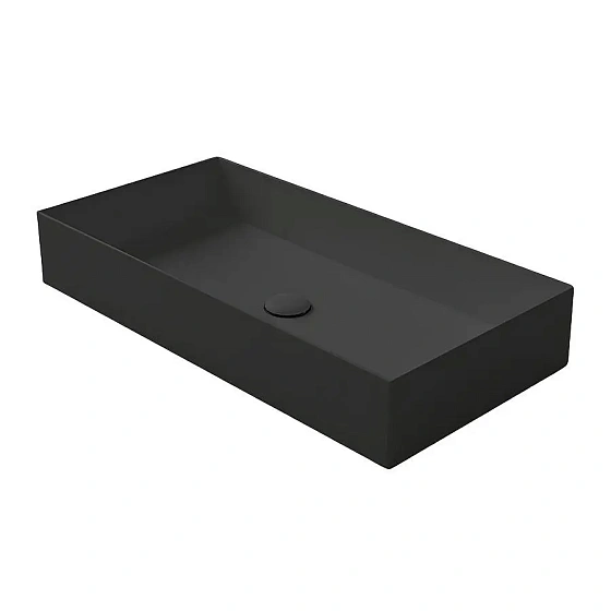 Накладная раковина Simas Agile AG80 Nero Matt 80 см