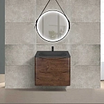Тумба под раковину Vincea Paola 600 подвесная, 2 выкатных ящика soft close, R.Wood