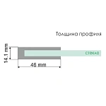 Душевая перегородка WasserKRAFT Aller 100х200 см 10H10-RP100 Fixed