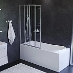 Стеклянная шторка для ванны AM.PM Like 100х140 см, W80BS-100-140CT
