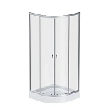 W88E-205-080MT64 X-Joy Twin Slide,  Душевое ограждение c поддоном, 80x80, профиль мат хром