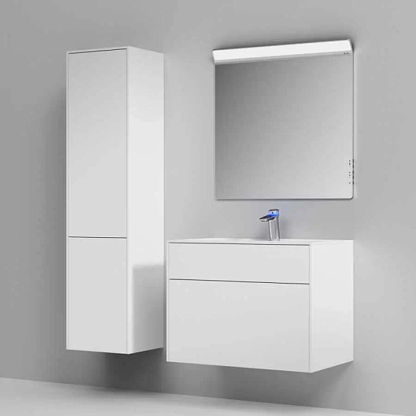 M50AFHX0803WM Inspire V2.0, База под раковину, подвесная, 80 см, 3 ящика, push-to-open, белый матовы