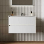 Тумба под раковину подвесная Sancos Cento CN80W, 81 см