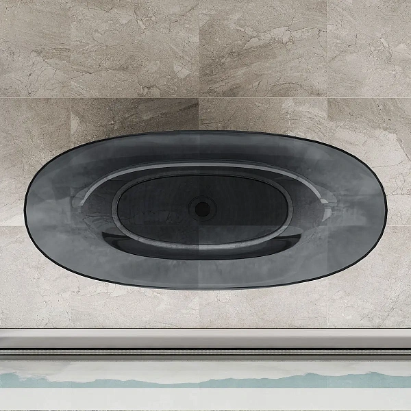 Ванна из полиэфирной смолы Vincea VBT-6T01B 170х75, черная