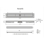 Душевой лоток Berges Wasserhaus B1 Keramik 092116 50 см