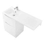 Тумба под раковину напольная BelBagno LAVANDERIA-580/1200-2C-PIA-BL Bianco Lucido, 120 см