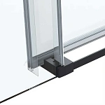 Душевая дверь Vincea Como Soft VDS-1CS140CLB, 1400, черный, стекло прозрачное
